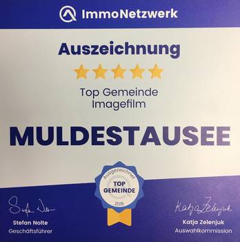 Auszeichnung Gemeinden-Award in der Kategorie 'Imagefilm' ©ImmoNetzwerk