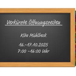 Verkürzte Öffnungszeiten
